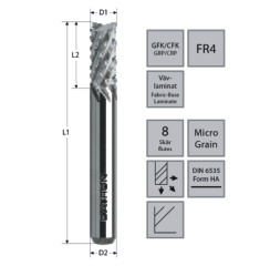 VHM-Microtandad fräs